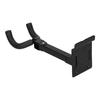 Guitar Long Wall Hook Metal Black Adjustable Mounting Bracket Stand with Base for Ukulele Bass