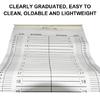 Foldable Baby Height Measuring Mat, Infant Growth Tracking Mat Height Measuring Ruler for Monitoring Infant Baby Growth
