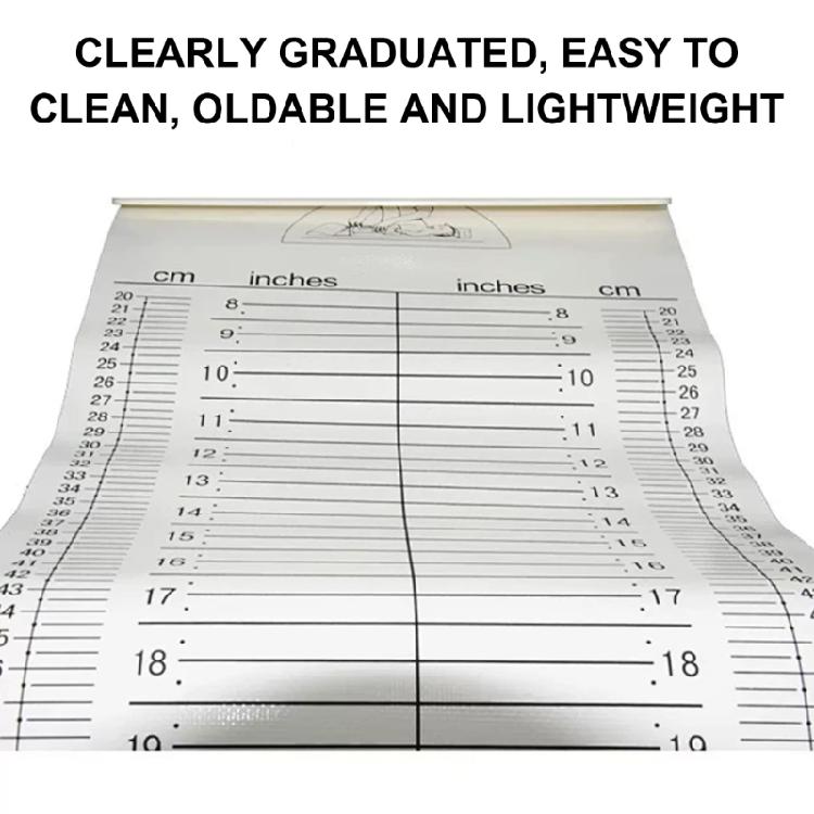 Foldable Baby Height Measuring Mat, Infant Growth Tracking Mat Height Measuring Ruler for Monitoring Infant Baby Growth