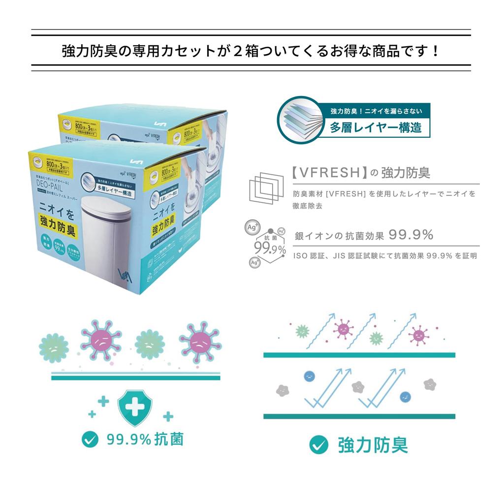 Eliminare scutece gunoi aruncare scutece cu 1 set de casete de dezodorizare puternică de îngrijire medicală, cutie gri deschis, oală, DEO/PAIL, 21L, casetă,