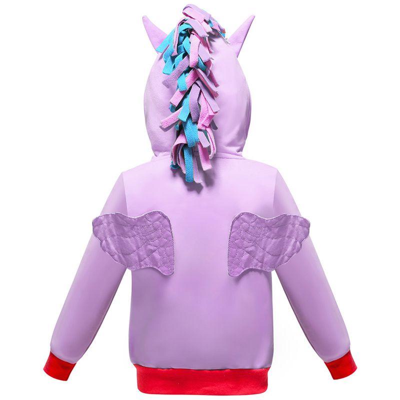 Girl's My Little Pony: Friendship Is Magic Striped Sleeves Sweatshirt Hoodie Coat