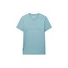 Hollow Theme Printed Short Sleeve T-Shirt Men Tops Teal F11M038120F-TQ