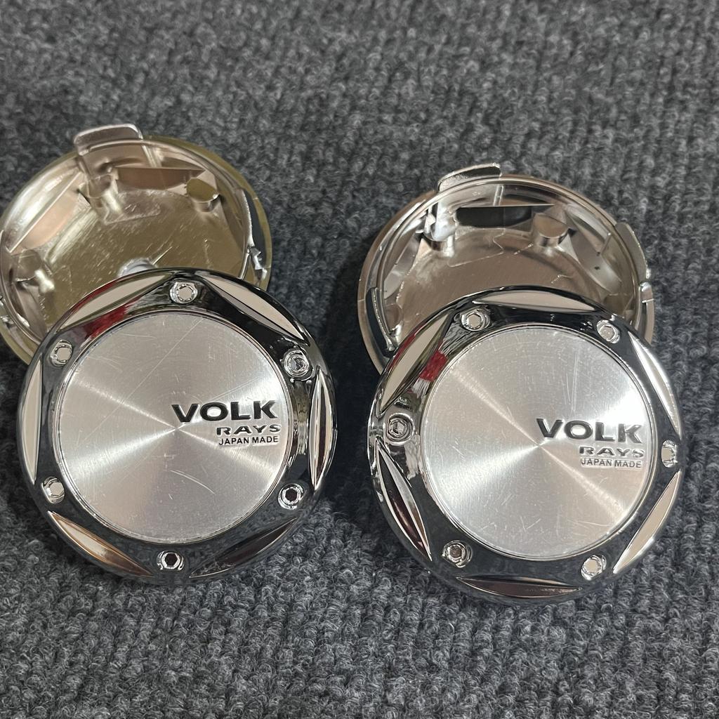 4pcs/Lot 68mm Car Wheel Hub Center Caps Flower High Caps Fit 45mm Volk Rays Racing Emblem Badge Stickers Car Styling Accessories