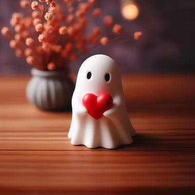New Product Cute White Ghost Party Decoration Garden Ornament Study Desktop Decoration Small Ornament