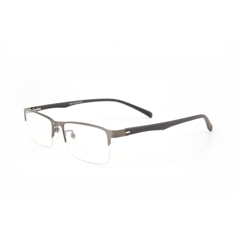 New Sun Photochromic Myopia Glasses Men Student Half Rim Frame Optical Eyewear -1 0 To -6 0 Prescription