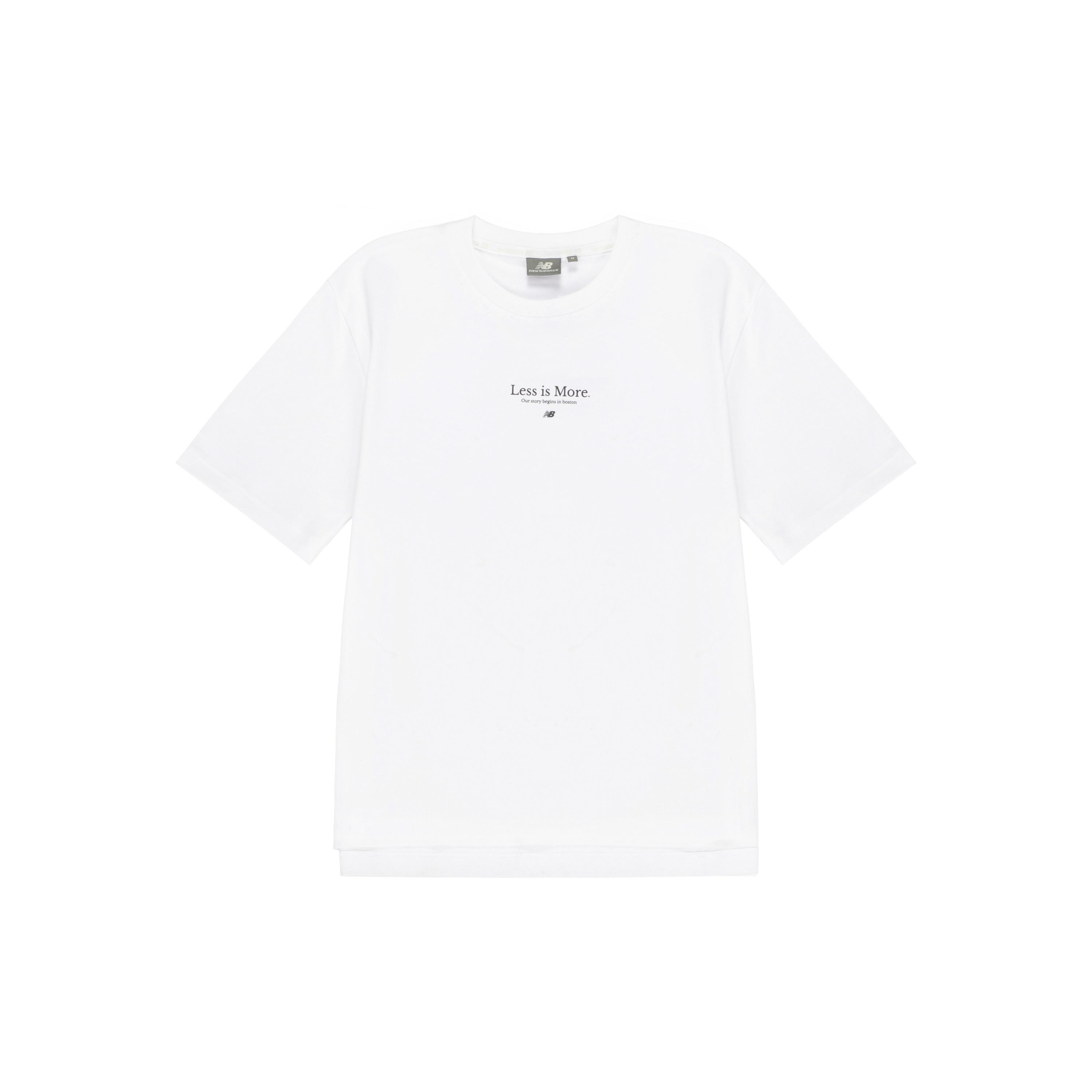 New Balance Less is More Casual Tee Asia Sizing White Unisex 5EC23033-WT M