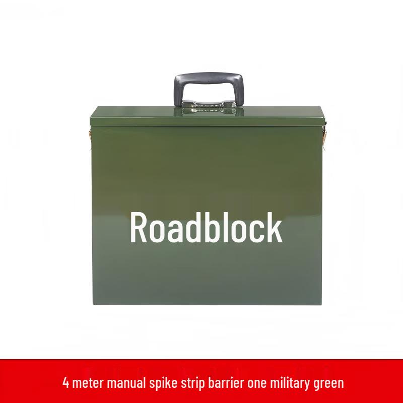 Portable Manual Electric Vehicle Blocker with Tire Spike 4 meters