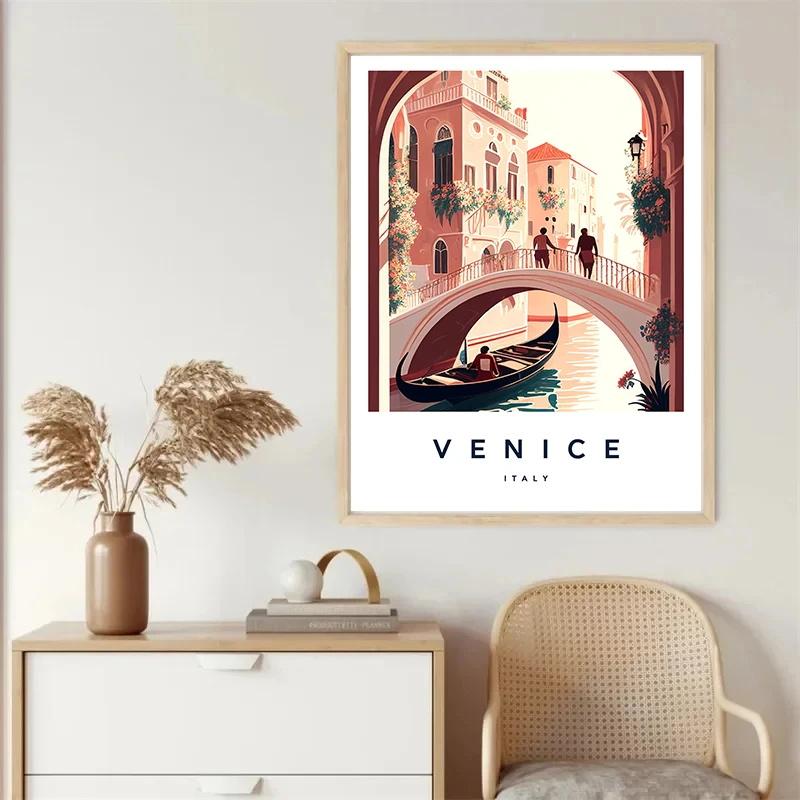 Florenz Italien Europa Reise Stadtlandschaft Poster Amalfi Rom Toskana Sardinien Leinwanddruck Malerei Wandkunst Büro Heimdekor