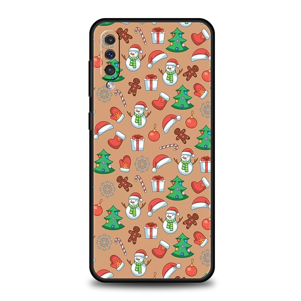 Cartoon Christmas Phone Case For Samsung A56 A36 A26 A24 A12 A14 A16 A50 A70 A20E A22 A30 A40 A34 A54 A42 A52 5G A04s A06 Cover