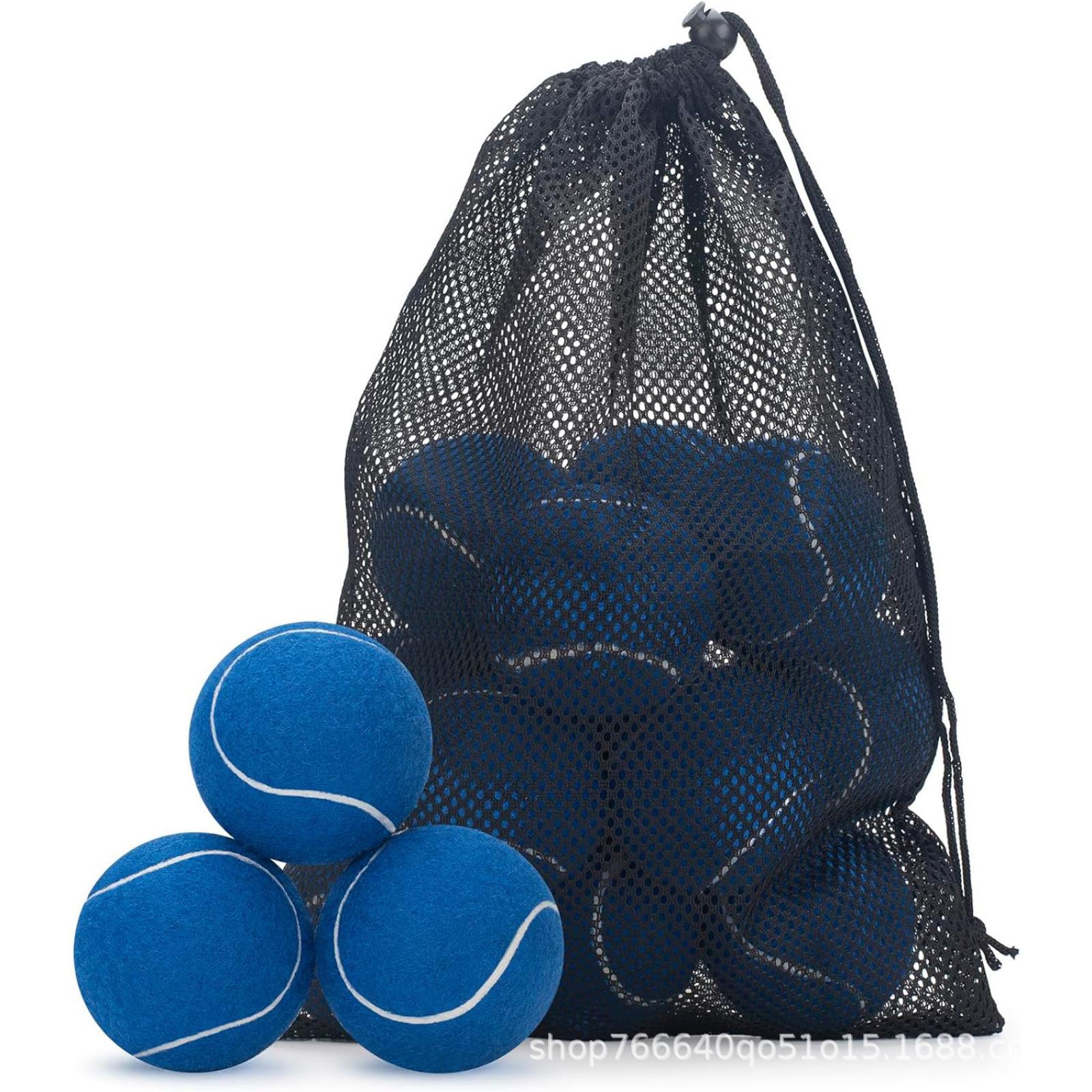 

20 Pieces Tennis Balls 2.52IN For Activities Tennis Enthusiasts Beginners One Size синий