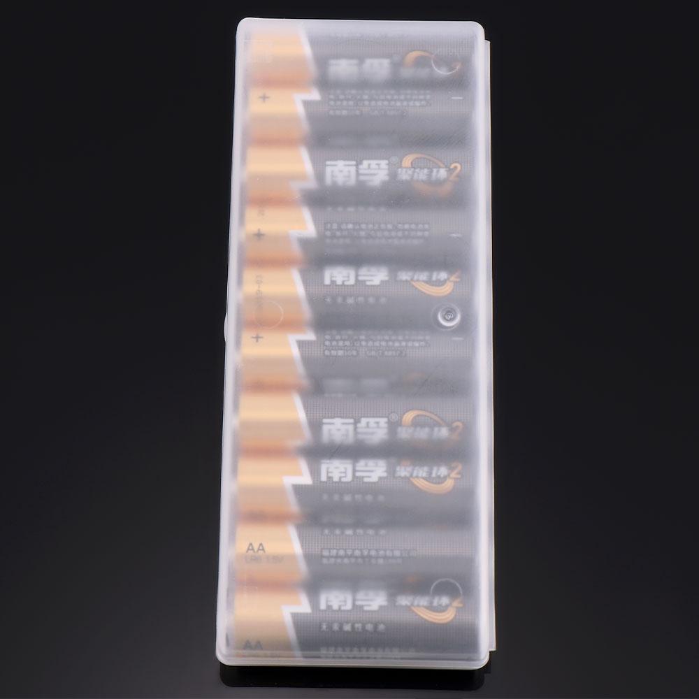 Durable AA Batteries for 10Pcs AA Plastic Storage Boxes Holder Cover Container