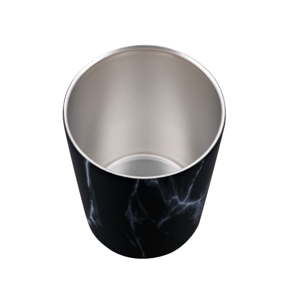 Bestco NX-172 MARBLE KITCHEN Tumbler, 380ml, Insulated, Double-Layered Vacuum Wall, Black, Marble Pattern