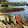 20Pcs/Set Segmented Body Simulated Bean Worm Soft Bait Tear-resistant Worm Soft Lure  Bass Fishing