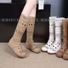 Comfortable Summer New Thin Inner Height Increase Women 2025 Summer New Versatile Hollow Breathable Fashion Boots