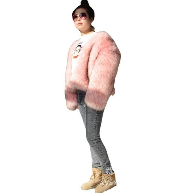 Winter New Casual Coat Women's Thickened Warm Raccoon Fur Coat