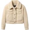 Collar Single-Breasted Long Sleeve Short Plush Jacket Women Jackets 1171459-NLI