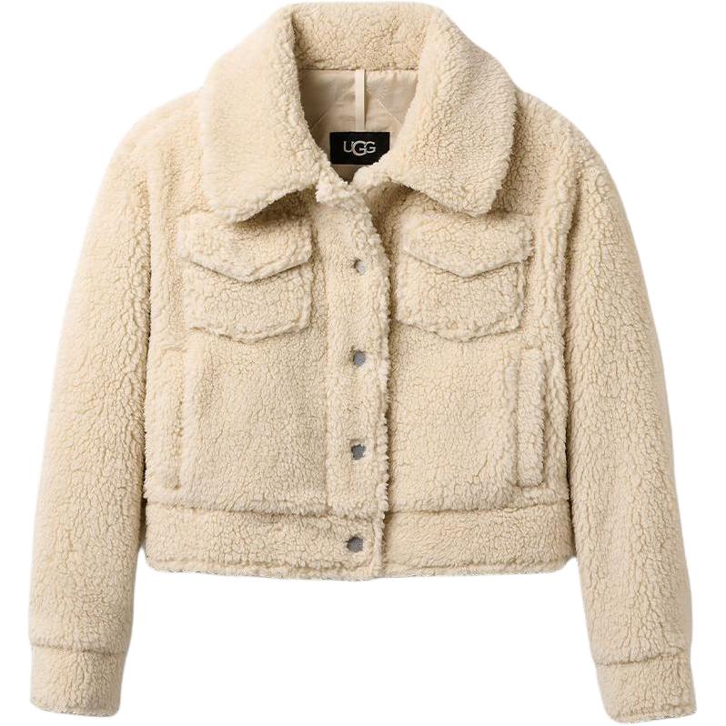 

UGG Женская куртка с коротким плюшем, однобортная, с длинными рукавами 1171459-NLI M