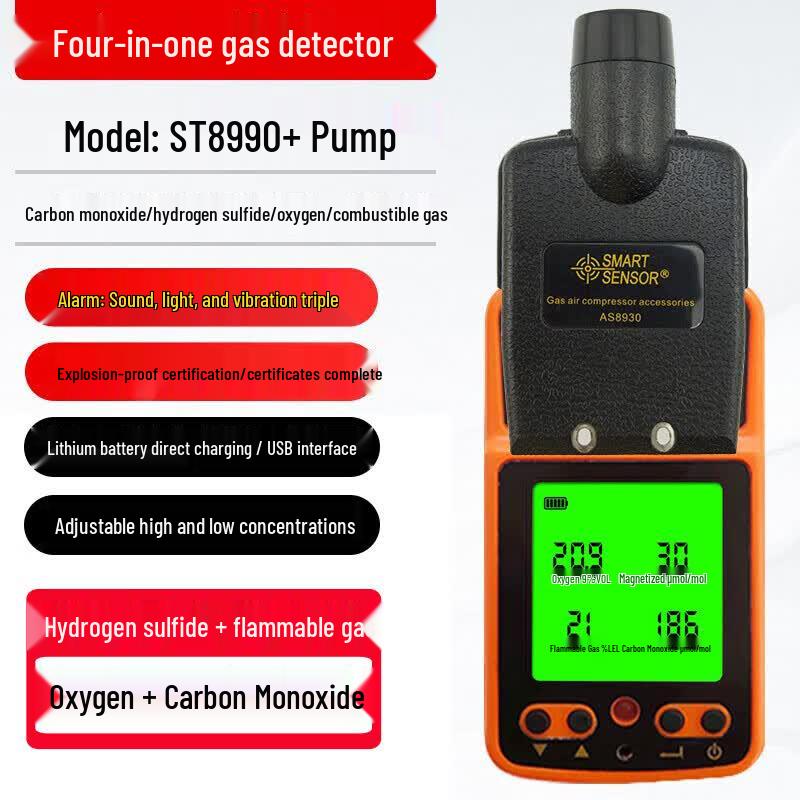 Xima Portable 4-in-1 Explosion-Proof Multi-Gas Detector (CN version)