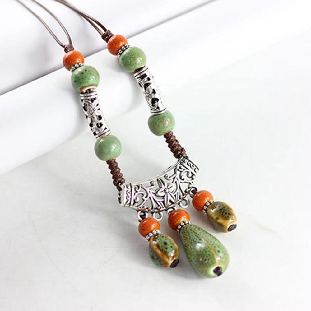 Retro Ethnic Style Beaded Headdress Tassel Tassel Forehead Headband  Women