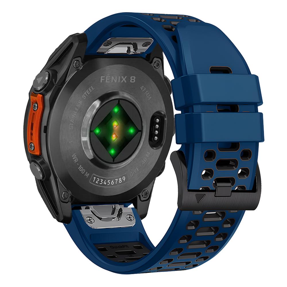 Breathable Sport Silicone Band For Garmin Fenix E 8 47mm 51mm 7 7X Bracelet For Garmin Enduro 3 QuickFit 26mm 22mm Watch Strap