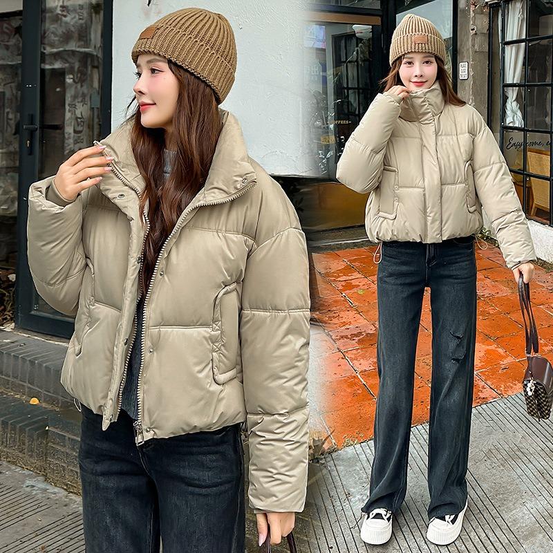 Light jacket women's new autumn and winter women's stand-up collar loose fashion coat cotton clothes women's trend