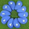 10Pcs Golf Club Headcover Sets, Golf Driver Iron Putter Cloth Cover with Number, Golf Club Protection Covers, Golf Club Accessories
