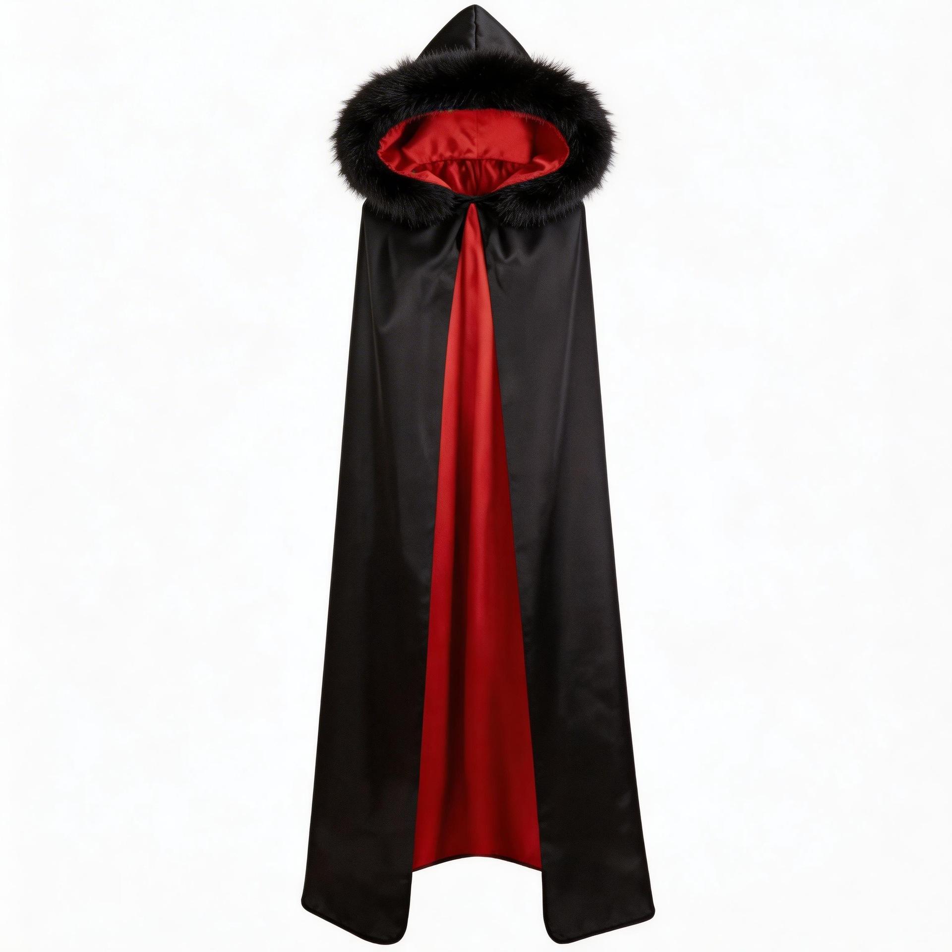 Volturi Vampirumhang Halloween Cosplay Umhang Twilight Aro Kostümumhang für Erwachsene One Size black