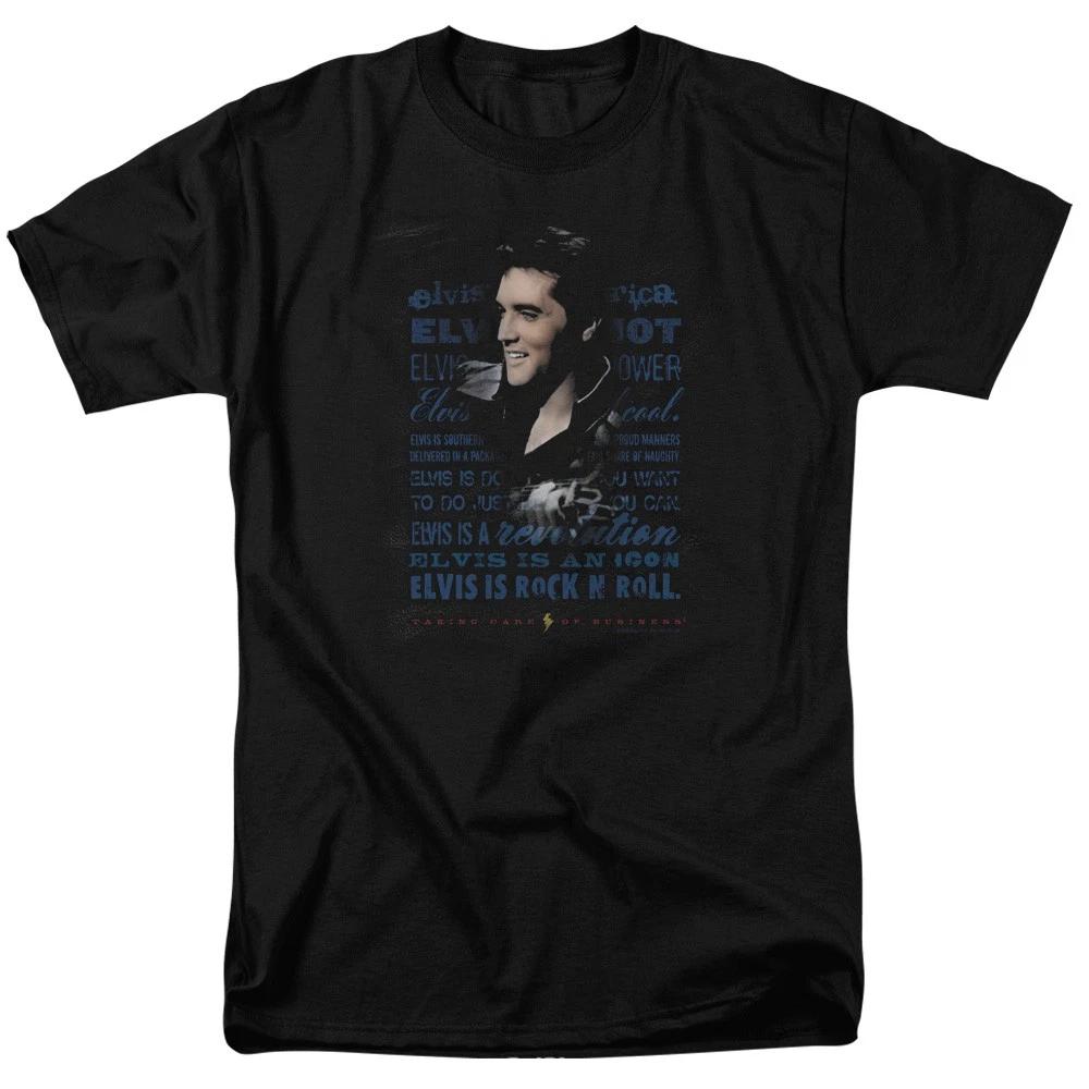 Elvis Presley - Icon -  Unisex Short Sleeve Children s T-shirt - Black 140