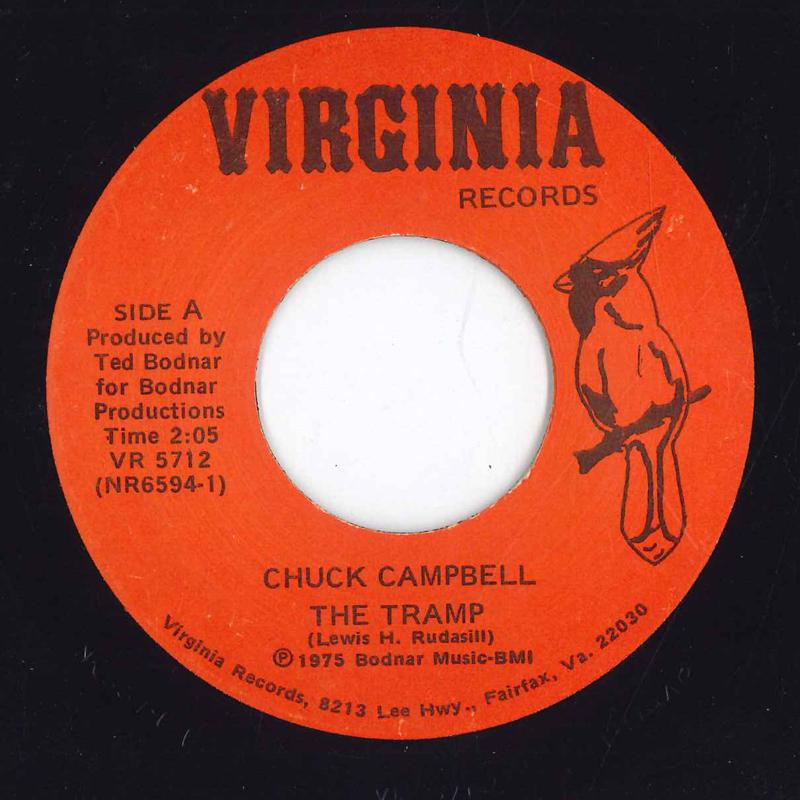 

7inch Record CHUCK CAMPBELL - The Tramp NR65941 VIRGINIA RECORD US Country Used
