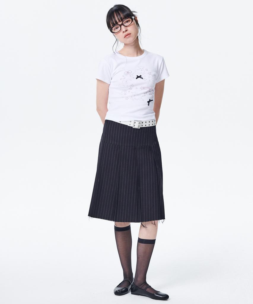 Leoninghai Ribbon Cat H/S Tee [White]