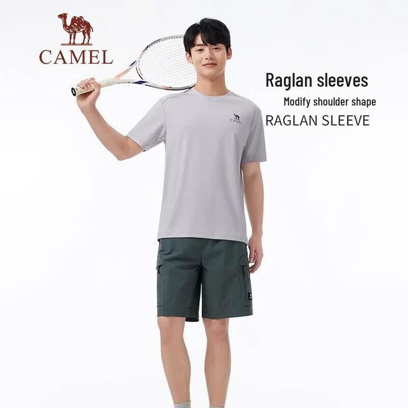 CAMEL Men s Outdoor Round Neck Quick-Dry T-Shirt 2XL