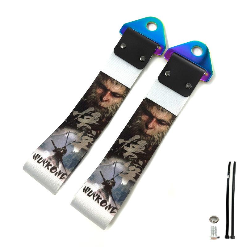 JDM Culture Colorful Metal Buckle Tow Strap - Car Modification Decoration