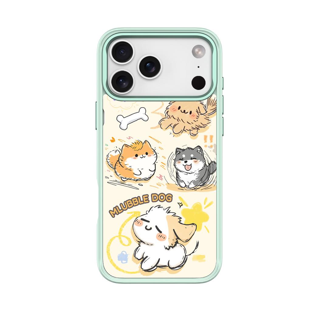 Applicable To Apple 17Pro Mobile Phone Case, Advanced Sense 16 Replaceable Back Plate 15promax Magnetic Mobile Phone Case, Cyclone Dog.