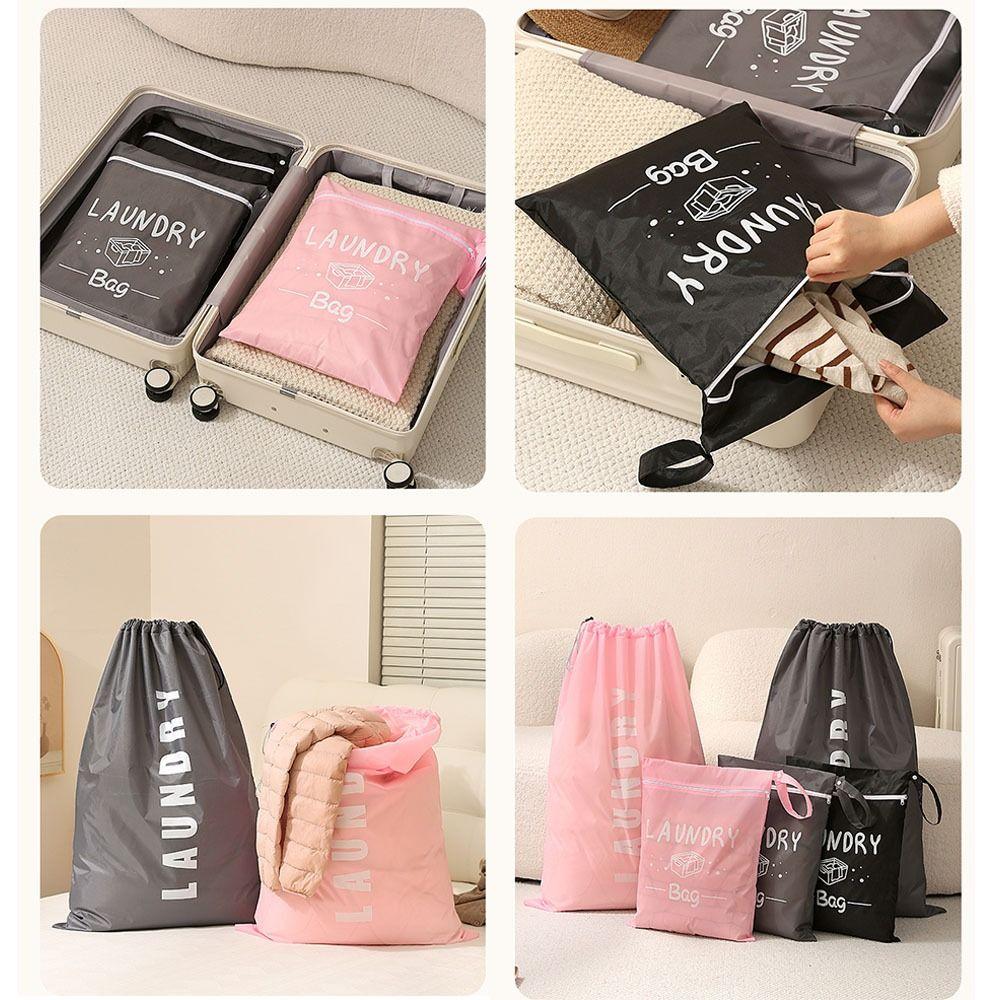 Large Capacity Dirty Clothes Organizer Multifunctional Drawstring Bag Travel Storage Pouch
