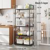 Multi-Layer Kitchen Storage Rack for Microwave and Pots