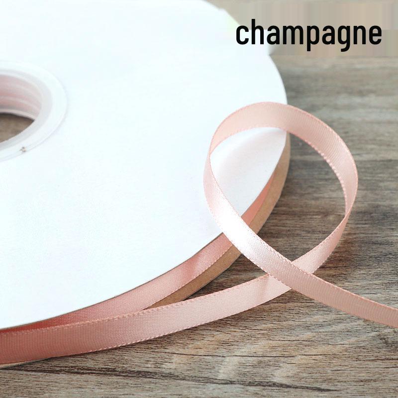 Solid Color Polyester Ribbon for DIY Floral Crafts & Cake Decoration