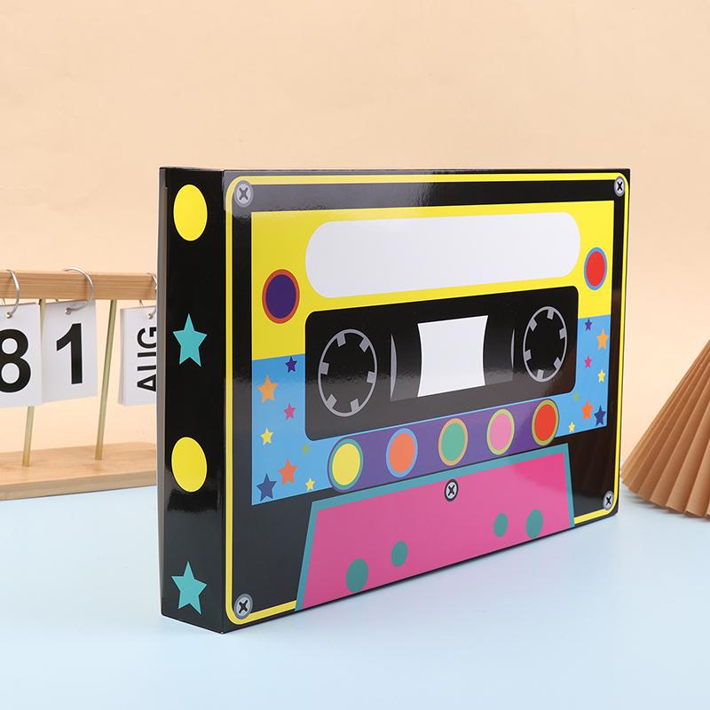 2Pcs 80S 90S Party Favor Boxes Large Cassette Player Party Treat Boxes Boom Cassette Tape Hip Hop Decor For Retro 1980S 1990S Th