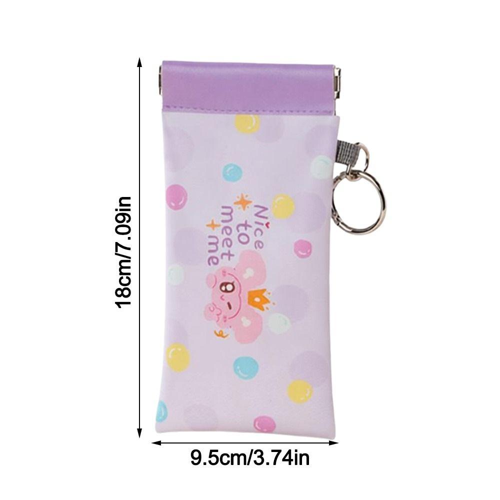 PU Leather Reading Glasses Bag Cartoon Eyewear Storage Bags Sun Glasses Pouch  Eyewear Accessories