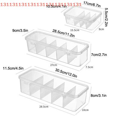 1 PCS Boîte de Rangement Transparente en Plastique pour Nail Art Organiseur Étui pour Strass Pinceaux Stylos Tampons Limes à Ongles