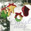 Christmas Yule Tree Ornaments: Small Pendants and Charms - Snowman, Santa, Reindeer Decorations
