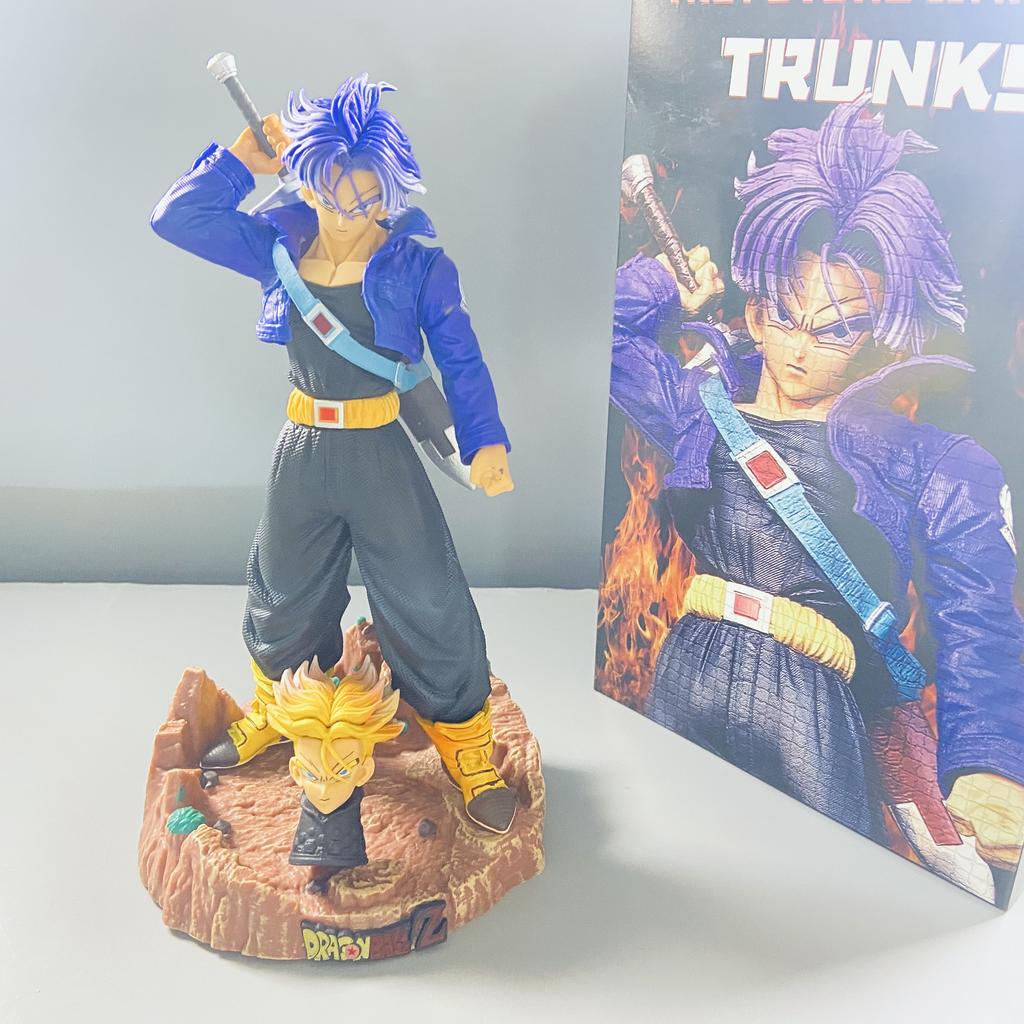 23cm Dragon Ball Z Anime Figurine Trunks Figure Super Saiyan Trunks Pvc Model Statue Doll Collection Decoration Toys Gift