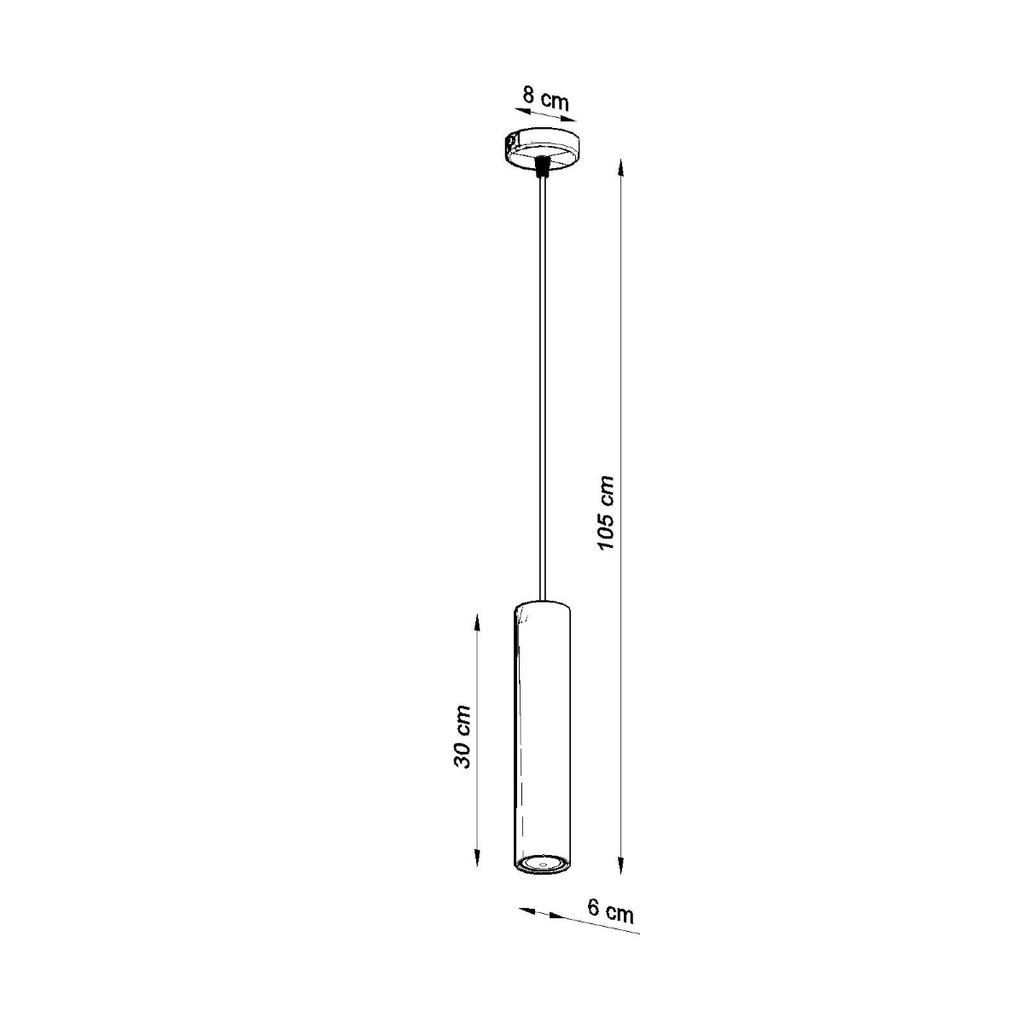 Lampa Wisząca Lino 1 Gu10 Naturalne Drewno Wood Sollux Sl.0636