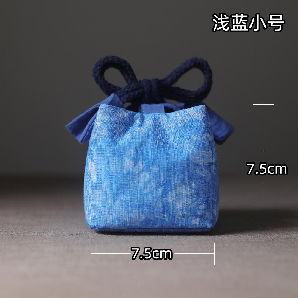 Chinese Style Teacup Drawstring Cloth Teacup Bag Tea Pot Tea Cup Organizer Portable Cup Storage Bag Travel Teaware Accessories