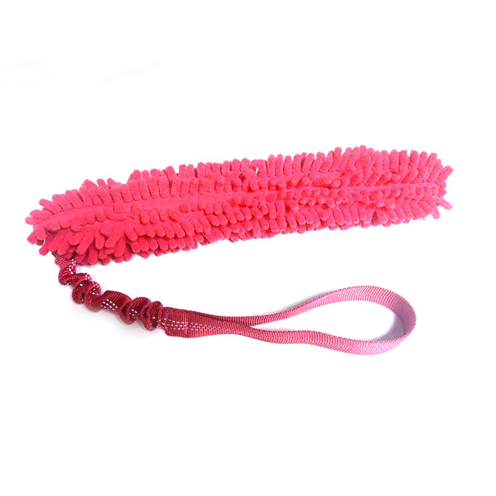 

Plush Dog Chew Toy Durable Pet Tug Toy with Handle for Interactive Play and Chewing Exercise Suitable for Medium and Large Dogs One Size розовый