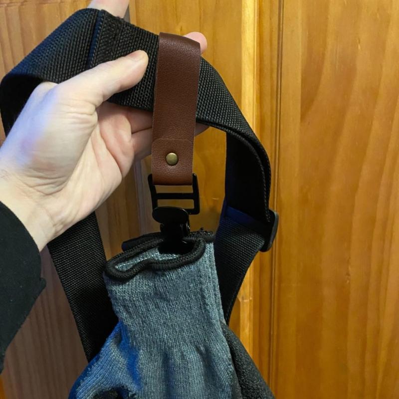 Durability Leather Gloves Clip Work Gloves Holders Portables Gloves Belt Clip for Belt and Turnouts Gears