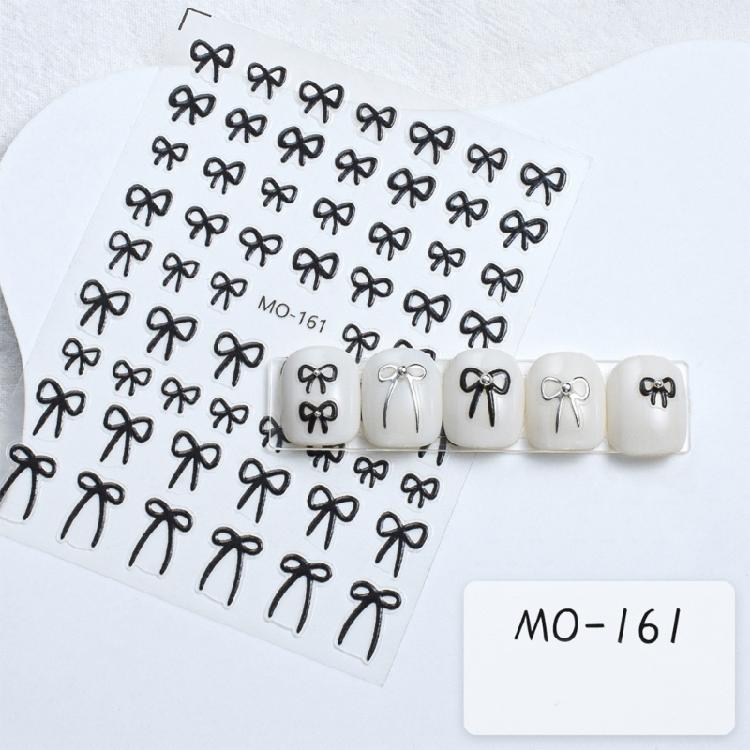 Eye Catching 3D Bowknot Stickers Embossed DIY Manicure Accesoriies for Women