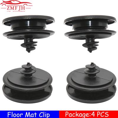 Clip Portablocco Universali per Tappetini Auto 4 Pezzi Impugnature Morsetti Fissaggio Tappeto Fibbie Fermo Antiscivolo Resistente Nero