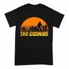 Mens The Goonies Sunset Group Black Crew Neck T-Shirt