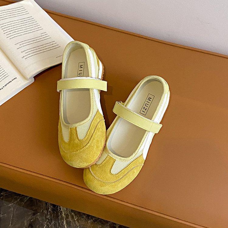 

Shallow single shoes women s skirt 2025 new summer fashion Velcro mesh breathable inner height increase Mary Jane shoes 35