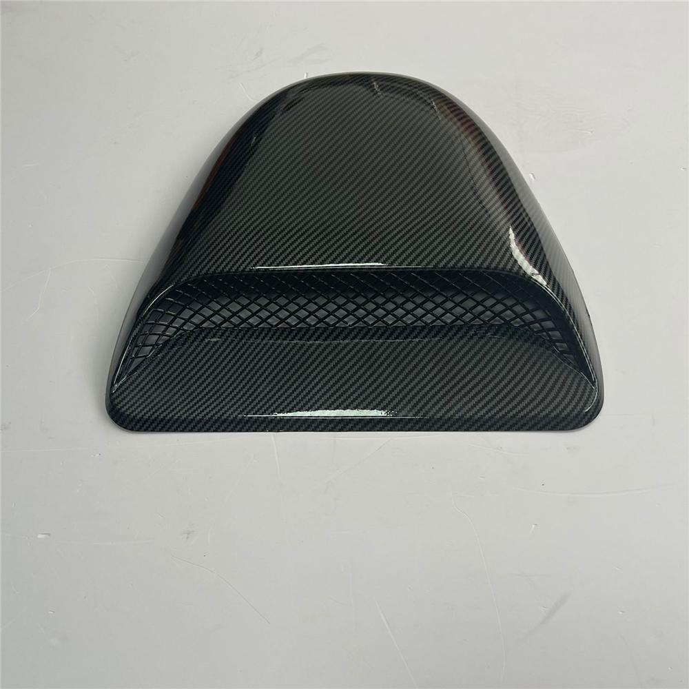 Carbon Fiber Look  ABS Car Air Flow Intake Hood  Scoop Vent Bonnet Decorative Cover Universal
